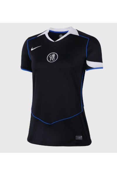 Chelsea Moises Caicedo #25 Jalkapallovaatteet Naisten Kolmaspaita 2025-26 Lyhythihainen Chelsea Moises Caicedo #25 Jalkapallovaatteet Naisten Kolmaspaita 2025-26 Lyhythihainen